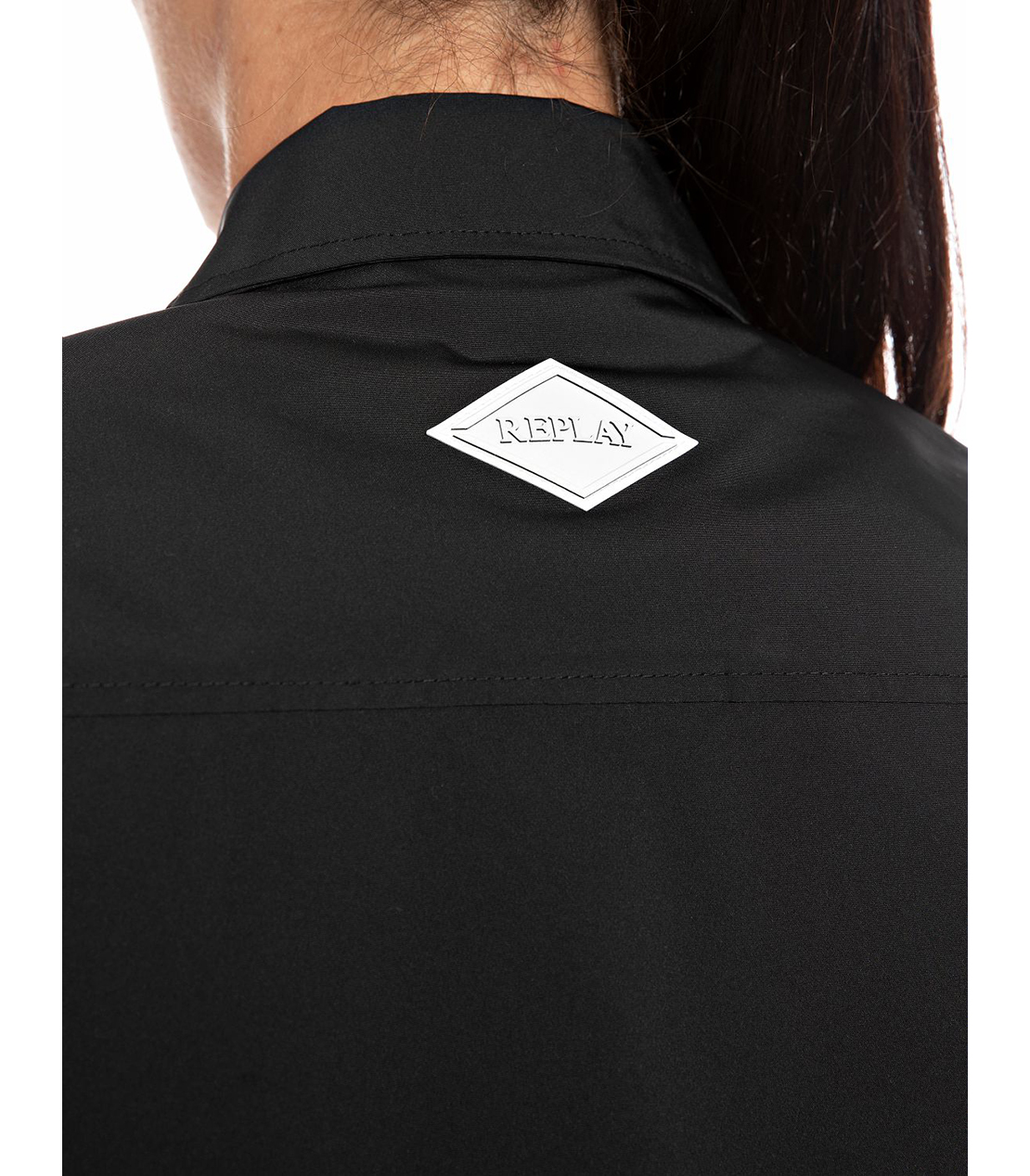 リラックスクロップドフィットナイロンジャケット 詳細画像 ブラック 6